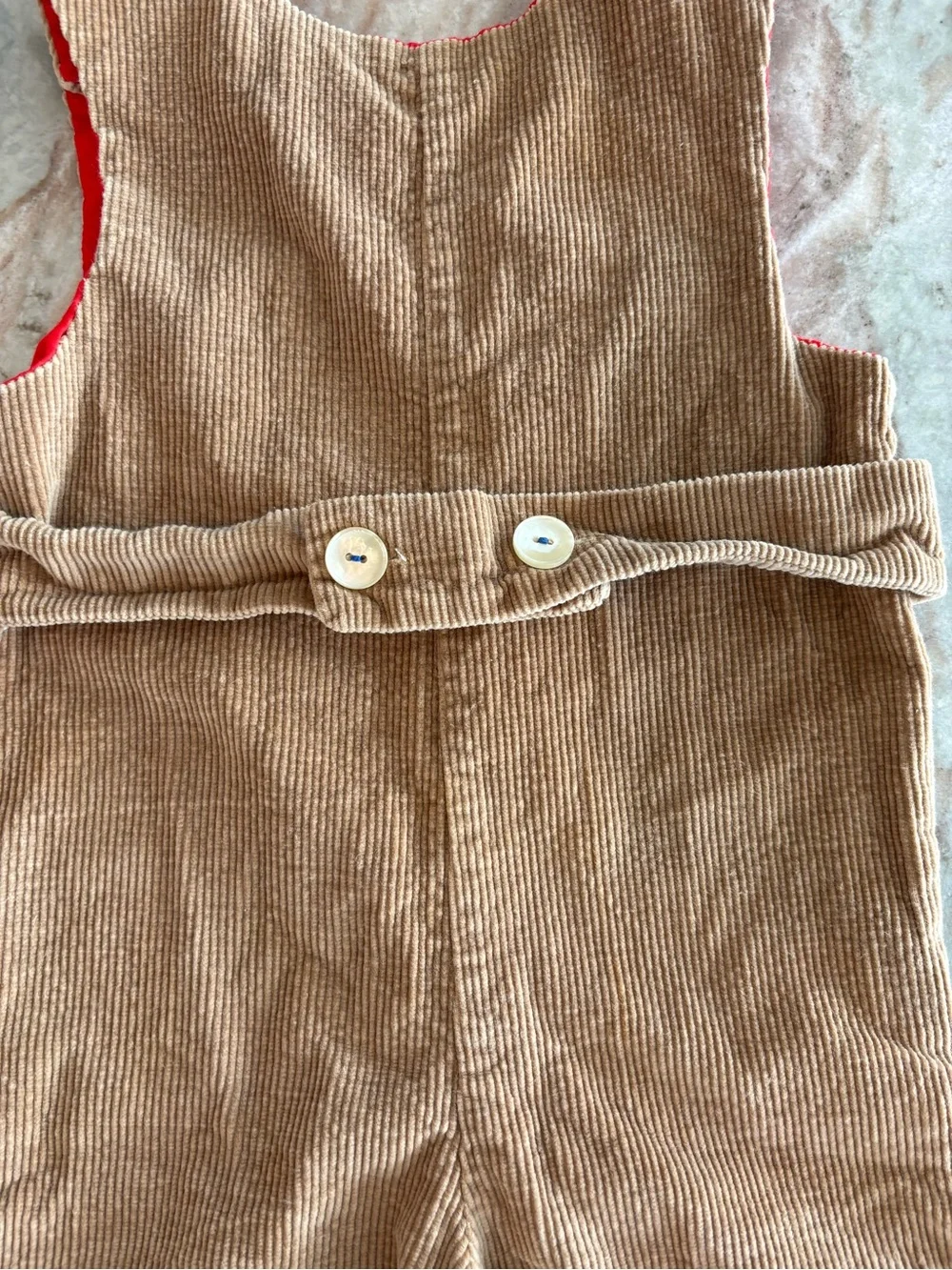 Vintage Chocolate Soup Kids Corduroy Romper Overalls Retro Preppy Size 4